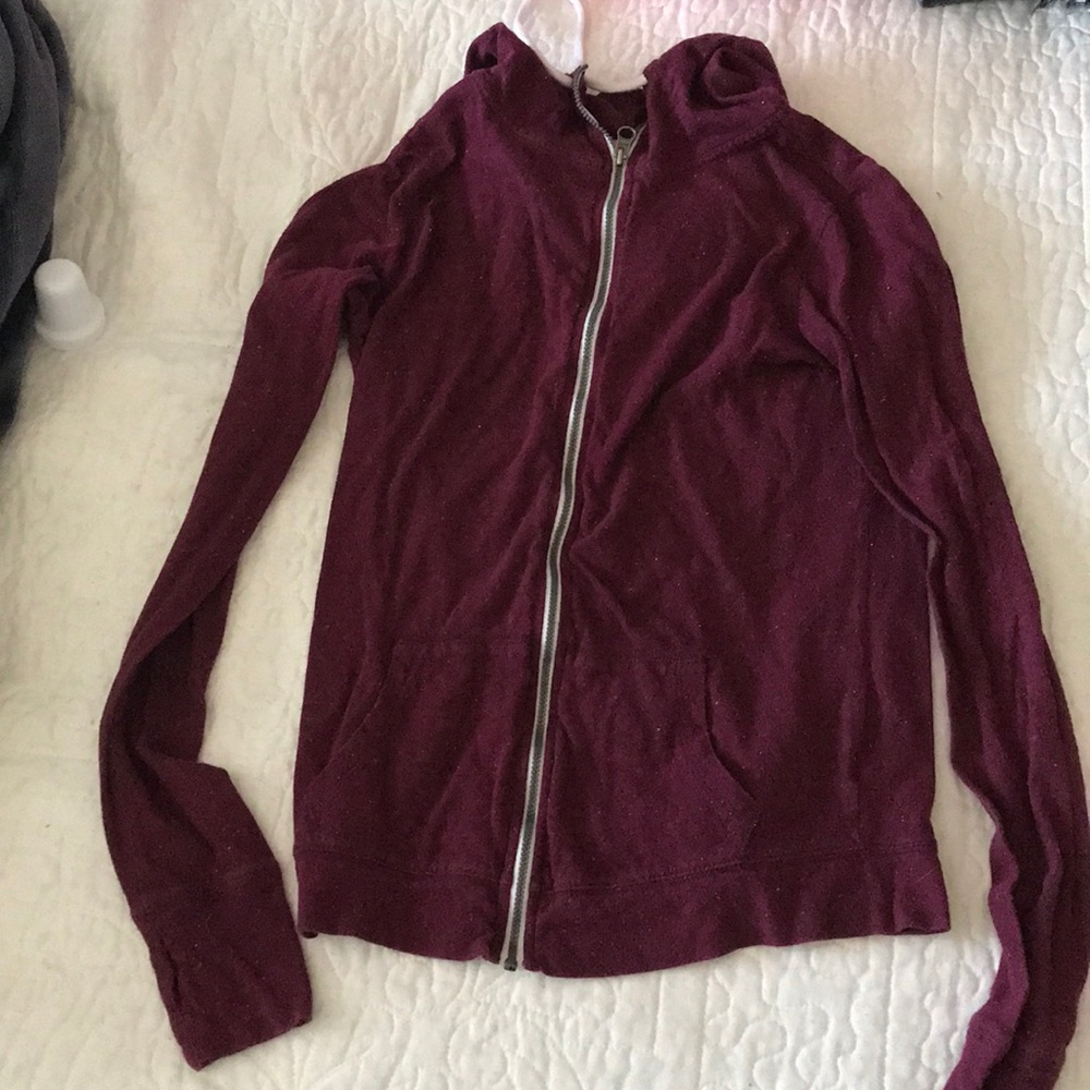 Red zipper hoodie